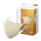 [アイリスオーヤマ] 立体型マスク 30枚入 不織布 ふつうサイズ ペールベージュ カラー FASHIONABLE MASK RN-FA30SXQ