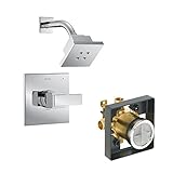 Delta Delta KSDAR-T14267H2O-CH Ara Shower Kit Pressure-Balance Single-Function Cartridge, Chrome Chr