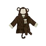 Baby Aspen Born to be Wild Monkey Hooded Spa Robe, Brown, 0-9 Months by Baby Aspen
