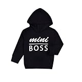 Liebeye 赤ちゃんフード付きトップス　ユニセックス　ファッション　おしゃれ　ブラックコットン　ロングスリーブ　カジュアル　セーター mini boss 120cm
