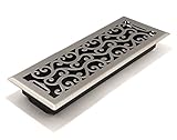 Accord AMFRSNC412 Charleston Floor Register, 4-Inch x 12-Inch(Duct Opening Measurements), Satin Nick