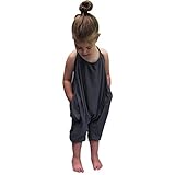 (フランタード) Franterdストラップロンパース ベビー女の子用 キッズ ジャンプスーツ パンツ 衣類 5T グレイ
