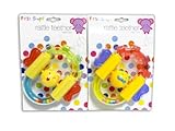 First Steps Cute Water Filled Rattle Teethers with Spinning Head Perfect for Sore Gums by First Step