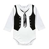 DylanベビーBoy幼児ドレスUpボディスーツホワイト カラー: ホワイト