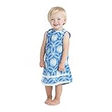 Masala Baby Baby Girls' Ferry Dress Bali Blue 12-18M [並行輸入品]