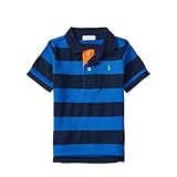 ポロ ラルフローレン ポニー付・ストライプ・半袖ポロシャツ[ブルーマルチ](男の子12～24か月用) [並行輸入品]