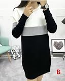 『Vision』マタニティウェア 服 ワンピース 春秋冬 マタニティ 授乳ワンピース 長袖　妊婦服 授乳口付き P031 (XL, B)