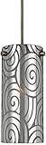 Cal Lighting PN-1019/6-BS Frosted Cylinder Pendant Light [並行輸入品]