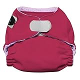 Imagine Baby Products Newborn Rayon From Bamboo All-In-One Hook and Loop Cloth Diaper, Raspberry by 