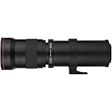 Baugger キャノンEOS用超望遠手動ズームレンズ420-800mm F / 8.3-16 TマウントEF / EF-Sマウントアダプターリング付き80D / 70D / 60D / 7D / 6D / 5DII / 5DIII / 5DIV /