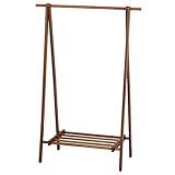 不二貿易 木製ハンガー ジョイント 幅100cm ブラウン 12969