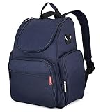 Yoovi Multifunction Mummy Diaper Nappy Tote Bag Backpack, with Changing Pad, Stroller Strap and Diap