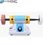 バフモーター 多機能小型卓上丸鋸盤 TM-2B 防塵フード バフモーターセット バフベンチグラインダー ポリッシャー  精密研磨カービング・研磨に最適 (110V)　