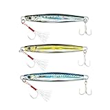 オルルド釣具 メタルジグF Dセット 3色 8.8cm 40g アシストフック付 シルバーフック qb100143d02n0