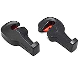 RAYSUN 2 Packs Car Back Seat Hook Headrest Hanger Grocery Bag Holder (Black) by RaySun