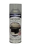 General Paint & Manufacturing PD-1355 Premium Decor Spray Lacquer with 360-Degree Spray Tip, Clear [