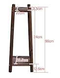 CHAOXIANG フラワーシェルフウッドフロアタイプフラワーポットシェルフヨーロッパシンプルフラワーシェルフ (色 : B)