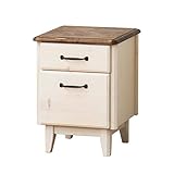 クロシオ ニューカントリー38ナイトテーブル 幅38cm 半完成品 一部組立 奥行35高さ50cm