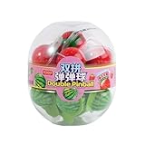 Deer Da Da グミ 詰め合わせ 12粒入 地球グミ 目玉グミ ぶどうグミ マンゴーグミ スイカグミ いちごグミ 哺乳瓶グミ - 話題グミ お菓子 詰め合わせ - 果汁グミ 海外お菓子 個包装 人気 プレゼント 子供誕生日プレゼント (いちごグミ6粒+スイカグミ6粒)