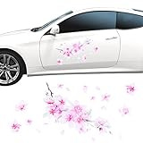 【UNENAKA】 車のステッカー 桜ステッカー （洗車の際も安心の防水仕様） 車 ステッカー 防水 桜 「車以外にも バイク パソコン などの様々なアイテムにご使用いただけます♪」 車ステッカー