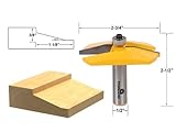 Yonico 12141 Panel Raiser Router Bit with 14.5-Degree Shallow Bevel 1/2-Inch Shank by Yonico