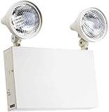 Sure-Lites XR12206 12-Volt Commercial Steel Emergency Light with 9-Watt Incandescent Lamps and 18-Wa