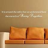 Pop Decors WL-0152-Vb Inspirational Quote Wall Decal It is Around The Table [並行輸入品]