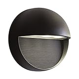 Bazz W14777BK Integrated Led Outdoor Wall Fixture - Circle [並行輸入品]