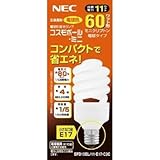 NECライティング:NEC 電球形蛍光ランプD形60W電球色(E17) EFD15EL/11-E17-C2C 型式:EFD15EL/11-E17-C2C