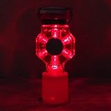 ソーラー式工事灯・幅85mm（赤回転点灯）