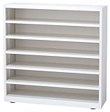 日本製 スリッパラック W900×D330×H900 6段 スチール製 ホワイト色 GD-673