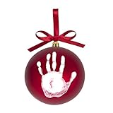Tiny Ideas Babyprints DIY Handprint or Footprint Ball Ornament, Red by Tiny Ideas