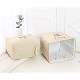 布ストレージキューブ、Niceeshop ( TM ) Large折りたたみ式ファブリック服オーガナイザーBinコンテナ引き出しwithデュアルハンドルのクローゼット、本、ソックス、玩具、17.3 "