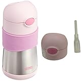【セット買い】 サーモス 真空断熱ベビーストローマグ FFH-290ST ピンク(P) 290ml + THERMOS FFH-STストローキャップユニット ブルー(BL)