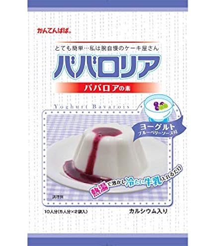 Amazon.co.jp: かんてんぱぱ ババロリア ババロアの素 ストロベリー 5
