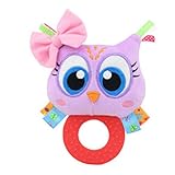 Edtoy赤ちゃん早期教育玩具フクロウRattles柔らかい布手Ringing Toy