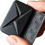 フィジェットトイ メタル マグネット式 プッシュカード【2026 新登場UP】 ハンドスピナー EDC ストレス解消 暇つぶし ガジェット デスク / ポケット携帯用 贈り物 クリスマス 誕生日 新年(ブラック)