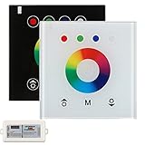 ILS - 2.4G RGB Wireless Wall Switch Touch Panel Controller Dimmer for DC12V/24V LED Strip