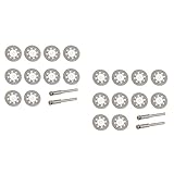 Baosity 20個セット　ダイヤモンド カッティングディスク　ソー　ドリルビット　回転工具用　22mm　穴付き