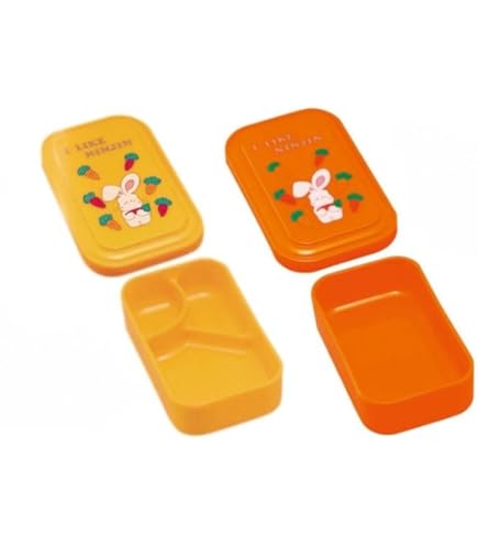 Amazon | ニュー幼稚園弁当主食 オレンジ1個 ニンジンウサギ柄 給食 お