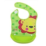 油が落ちるスタイ お食事エプロン お食事用防水ビブ Lion
