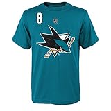 NHL 男の子 8-20 名前 背番号 Tシャツ S グリーン