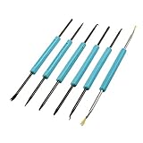 SODIAL(R)ブルー 六角ハンドル PCB回路基板 はんだ アシストセット 分解ツール 6個