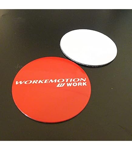 Amazon.co.jp: WORK Wエンブレム センターキャップ 4枚 (ブラック