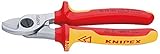 クニペックス (KNIPEX) ケーブルカッター KNIPEX 9516-165TBK 絶縁ケーブルカッター 落下防止 (BK) 9516-165TBK