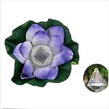 ソーラーフローティングLED Lotusライト、防水color-changing Lotus Foam Flower Night Lamp forプール、池、ガーデン、パーティーでの楽しいクリスマス 