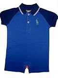 ラルフローレンの子供服　POLO　RALPHLAWREN　ベビーカバーオール　ロンパース　男の子（６ヶ月用）　７０ｃｍ [並行輸入品]