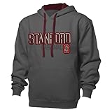 NCAA Stanford Cardinalベンチマークカラーブロックプルオーバーフード、M、グラファイト/ガーネット