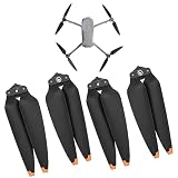 Kimyoaee プロペラ DJI Mavic Air 3/ Air 3S ドローンに対応 低騒音 取付け簡単 付け替えプロペラ ブレード 4PCS - ゴールドストライプ