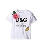 [ドルチェアンドガッバーナ] Dolce & Gabbana Kids ガールズ I Was There Tee (Infant) トップス White Print 18-24 Months [並行輸